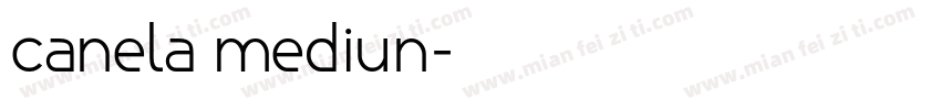 canela mediun字体转换